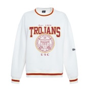 USC Trojans Unisex Hype and Vice White Heritage Crew Neck Sweatshirt